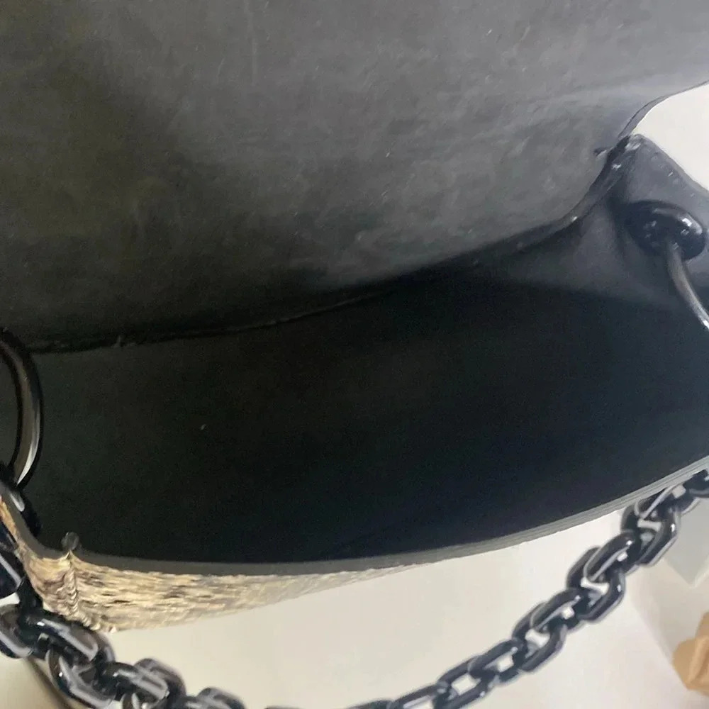 SIMON MILLER Snakeskin Printed Leather Bag - Picture 9 of 10